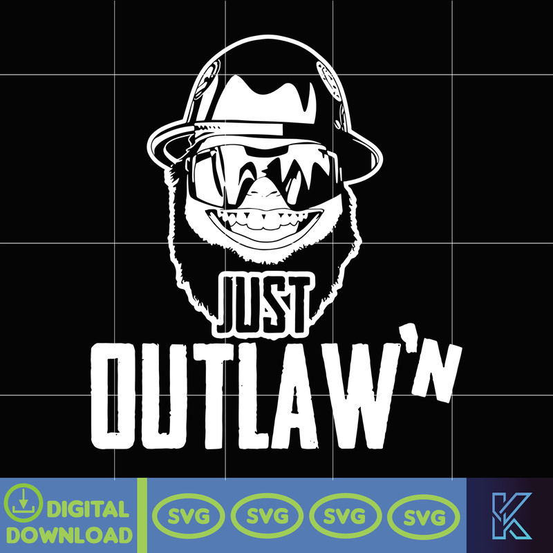 Just Outlaw'n Svg, Outlaw Ricky Svg, Instant Download.jpg