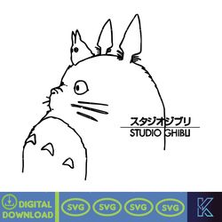 vintage my neighbor totoro ghibli svg, totoro gift svg hayao miyazaki, totoro svg, ghibli svg, spirited away svg