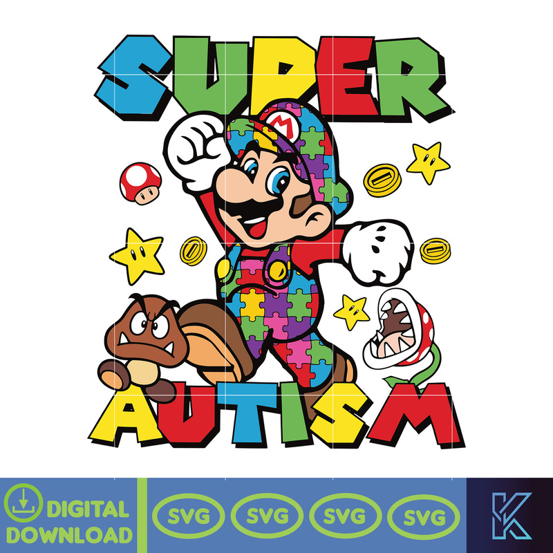 Autism Super Game Svg, Autism Awareness Svg, Awareness Svg, Be Kind Svg, Puzzle Svg, Autism Kid Svg, Super Autism Svg, Instant Download.jpg
