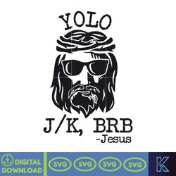 Funny Jesus Svg For Christian Yolo Brb JK Jesus Texting Or Gifts Svg, For Cricut And Other Cutting Machines Humor