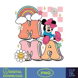 Mama Png, Mouse Mama Png, Mickey Mom Club Png, Retro Cartoon Movie Mama Png, Instant Download