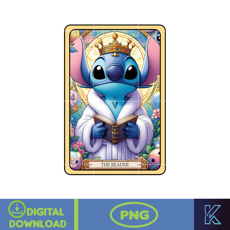 The Reader Funny Tarot Card Png, Gift For Mother Sublimation Design, The Cat Lady Cartoon Png, Instant Download.jpg