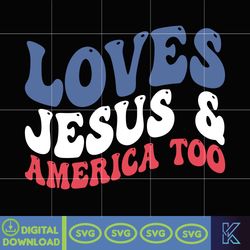 Loves Jesus & America Too Svg, Party In The Usa Svg, God Bless America Svg, Independence Day Svg. Instant Download