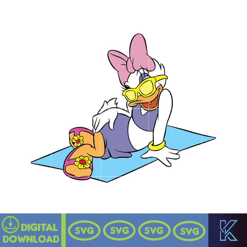 Daisy Duck Png, Mickey Summer Svg, Summer Svg, Summer Time Svg, Mickey Friends Svg, Mickey Donald Summer Svg, Instant Download.jpg