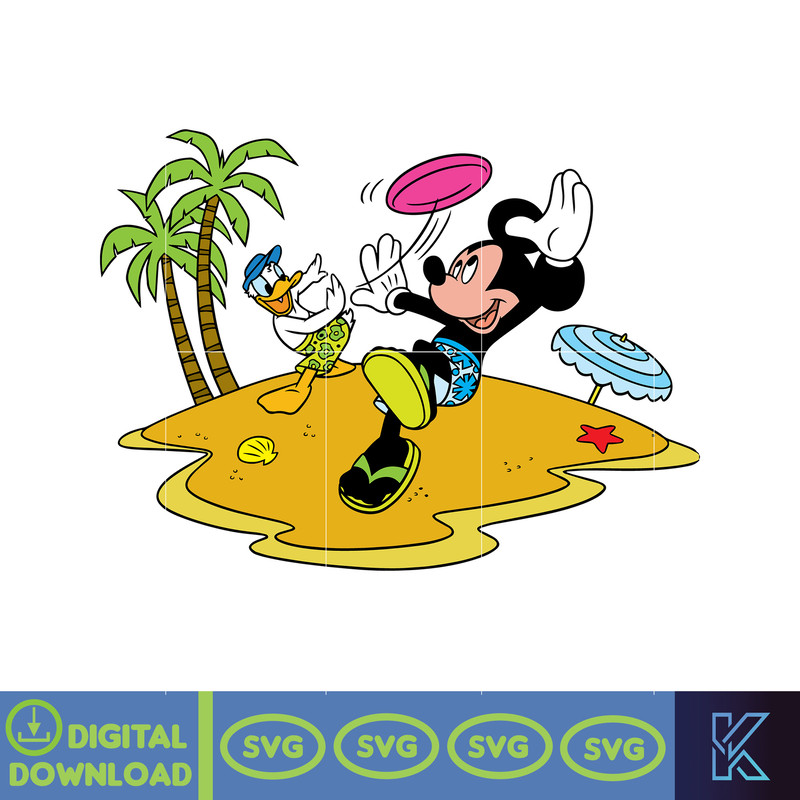 Mickey Donald Beach Png, Mickey Summer Svg, Summer Svg, Summer Time Svg, Mickey Friends Svg, Mickey Donald Summer Svg, Instant Download.jpg