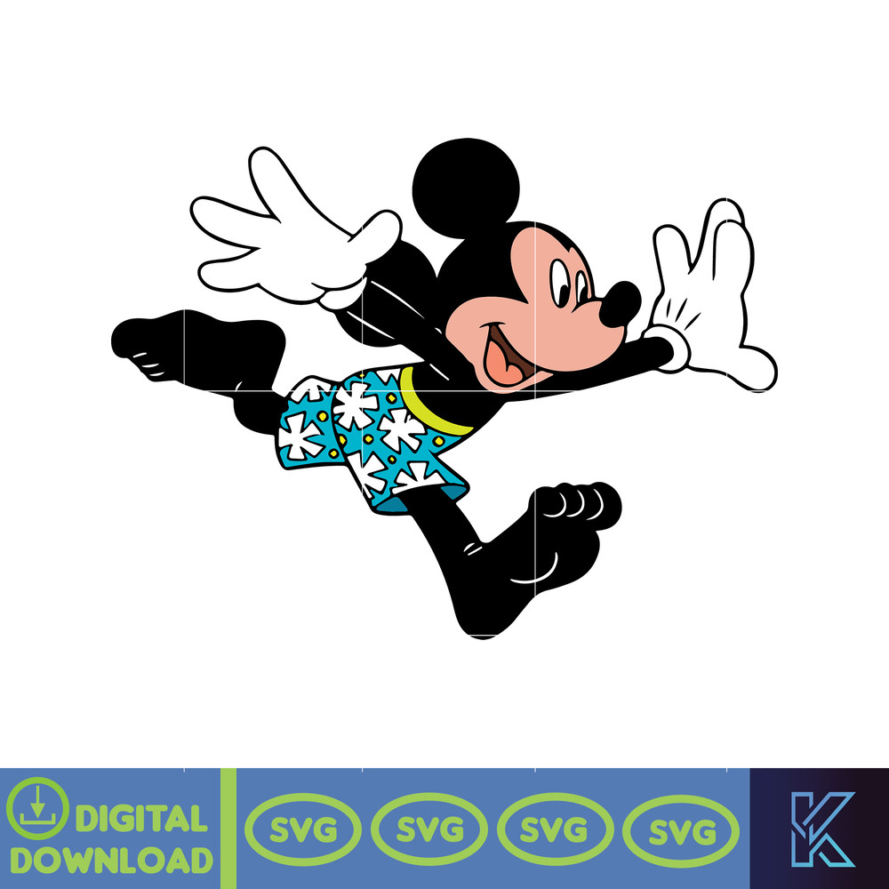 Mickey Running Png, Mickey Summer Svg, Summer Svg, Summer Time Svg, Mickey Friends Svg, Mickey Donald Summer Svg, Instant Download.jpg