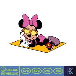 Minnie Mouse Png, Mickey Summer Svg, Summer Svg, Summer Time Svg, Mickey Friends Svg, Mickey Donald Summer Svg