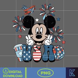 Mickey Usa 4th of July Png, Mickey Sublimation, Fourth of July Sublimation, 4th Of July Png, America Png