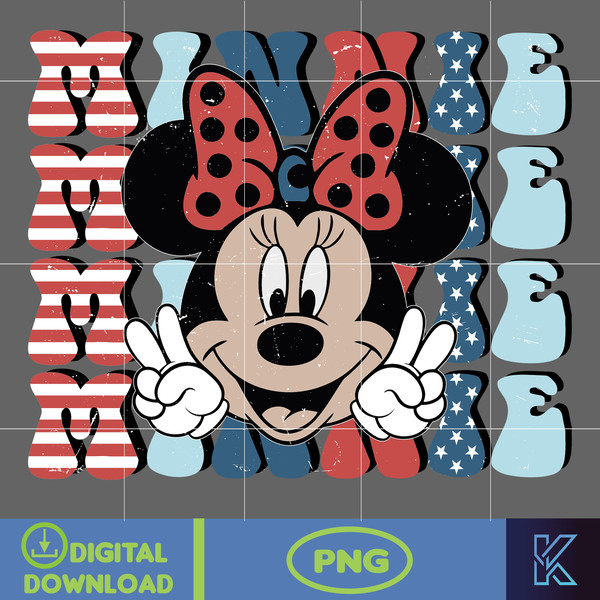 Minnie 4th of July Svg, Mickey Sublimation, Fourth of July Sublimation, 4th Of July Svg, America Svg Sublimation, Instant Download.jpg