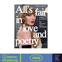 All's Fair In Love And Poetry Png, The Tortured Poets Department Png, The Eras Tour Png, The Tortured Poets Department