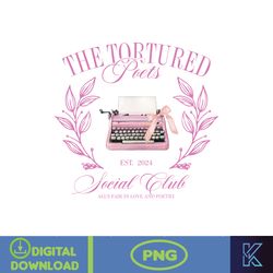 The Tortured Poets Est. 2024 Social Club All's Fair In Love ANd Poetry Png, The Tortured Poets Department Png
