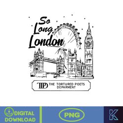 So Long London Png, All's Fair In Love And Poetry Png, The Tortured Poets Department Png, TTPD Crewneck, Era Tour Png
