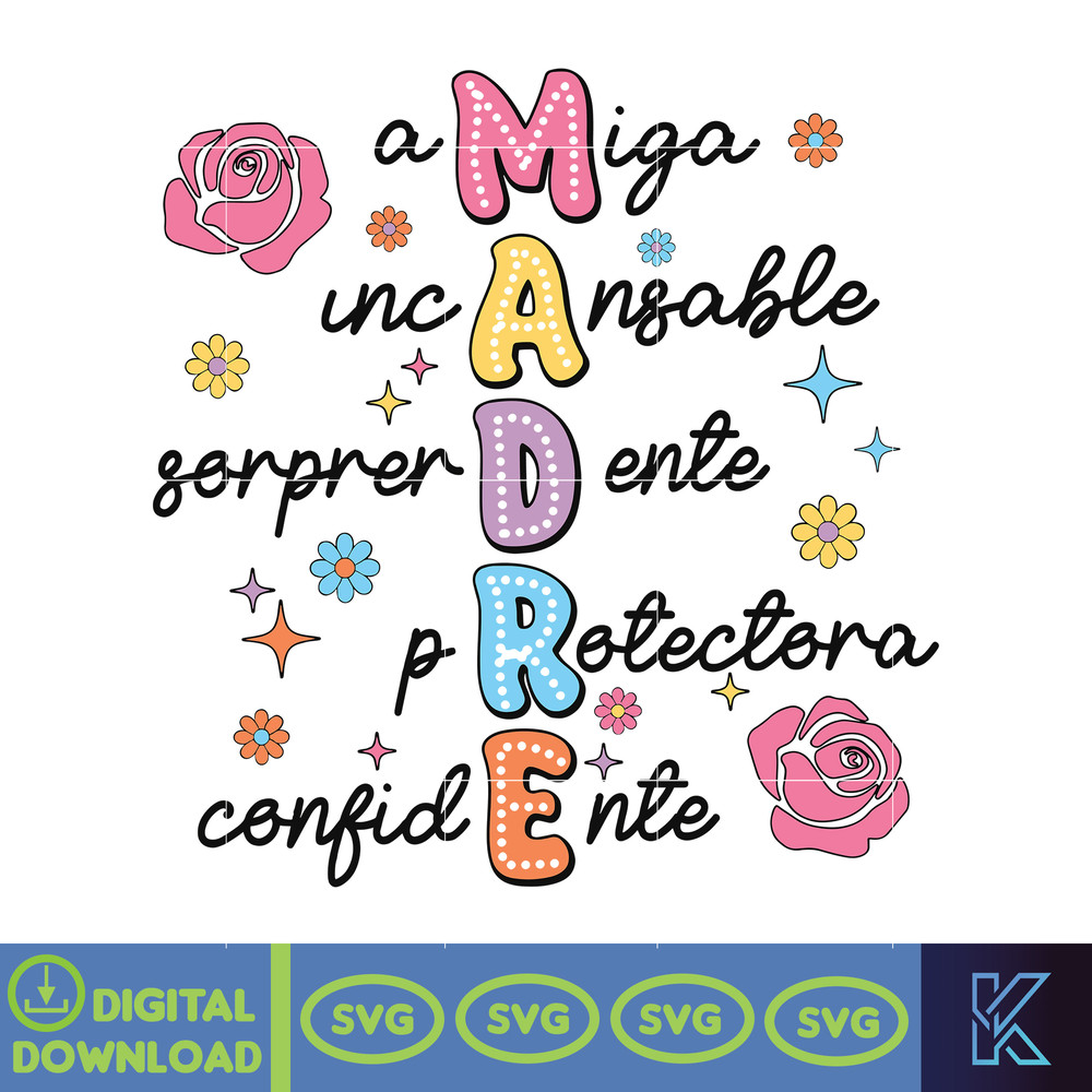 Spanish Mothers Day Svg, Retro Madre Png Sublimation, Groovy Mama Svg, Mother's Day Svg, Mama Sublimation Svg, Retro Mama Svg.jpg