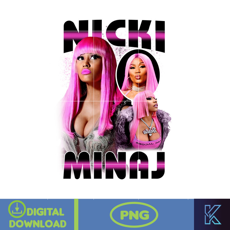 Nicki Minaj Png, Nicki Minaj Png File, Pink Friday 2 Tour, Nicki Minaj Tour 2024 File, Nicki Minaj Design Graphic.jpg