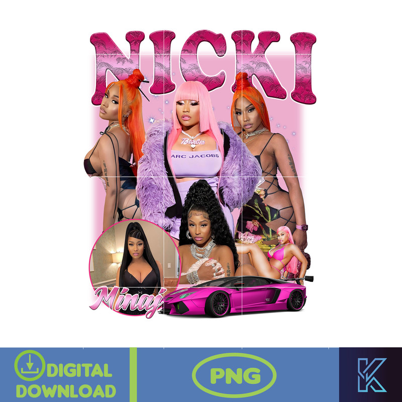 Nicki Minaj Png, Pink Friday 2 Tour, Nicki Minaj Tour 2024 File, Nicki Minaj Design Graphic 11.jpg