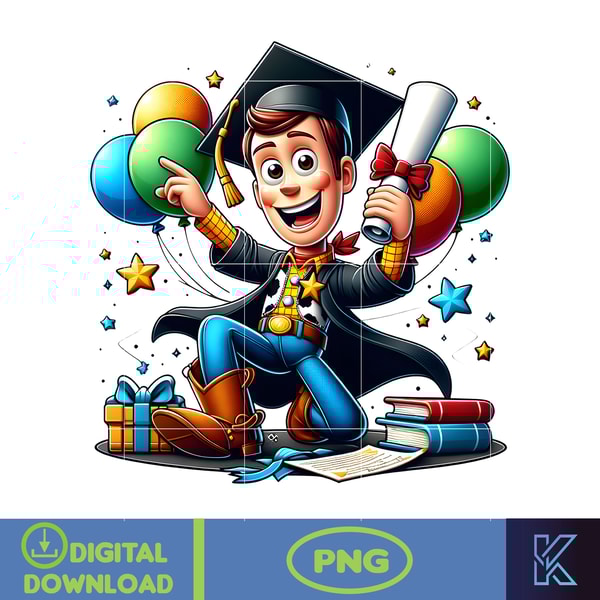 Cartoon Toy Story Graduation 2024 Png, Cartoon Graduate Png, | Inspire ...