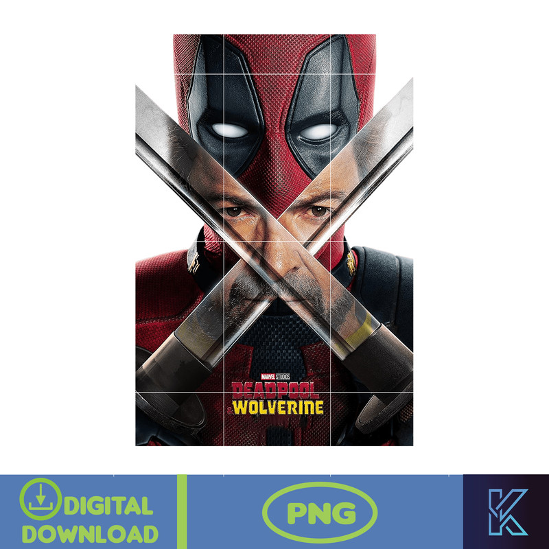 Mavel Studios Deadpool & Wolverine Png, Deadpool 3 Png, Ryan Reynolds Hugh Jackman Png, Superhero X-Men Png.jpg