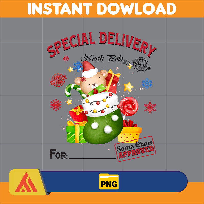 CUSTOM Pink Santa Sack Cartoon Funny Christmas Png, Xmas Tote Bag Png, Pink Christmas Png, Santa Claus Png, Add Kids Name Png (50).jpg