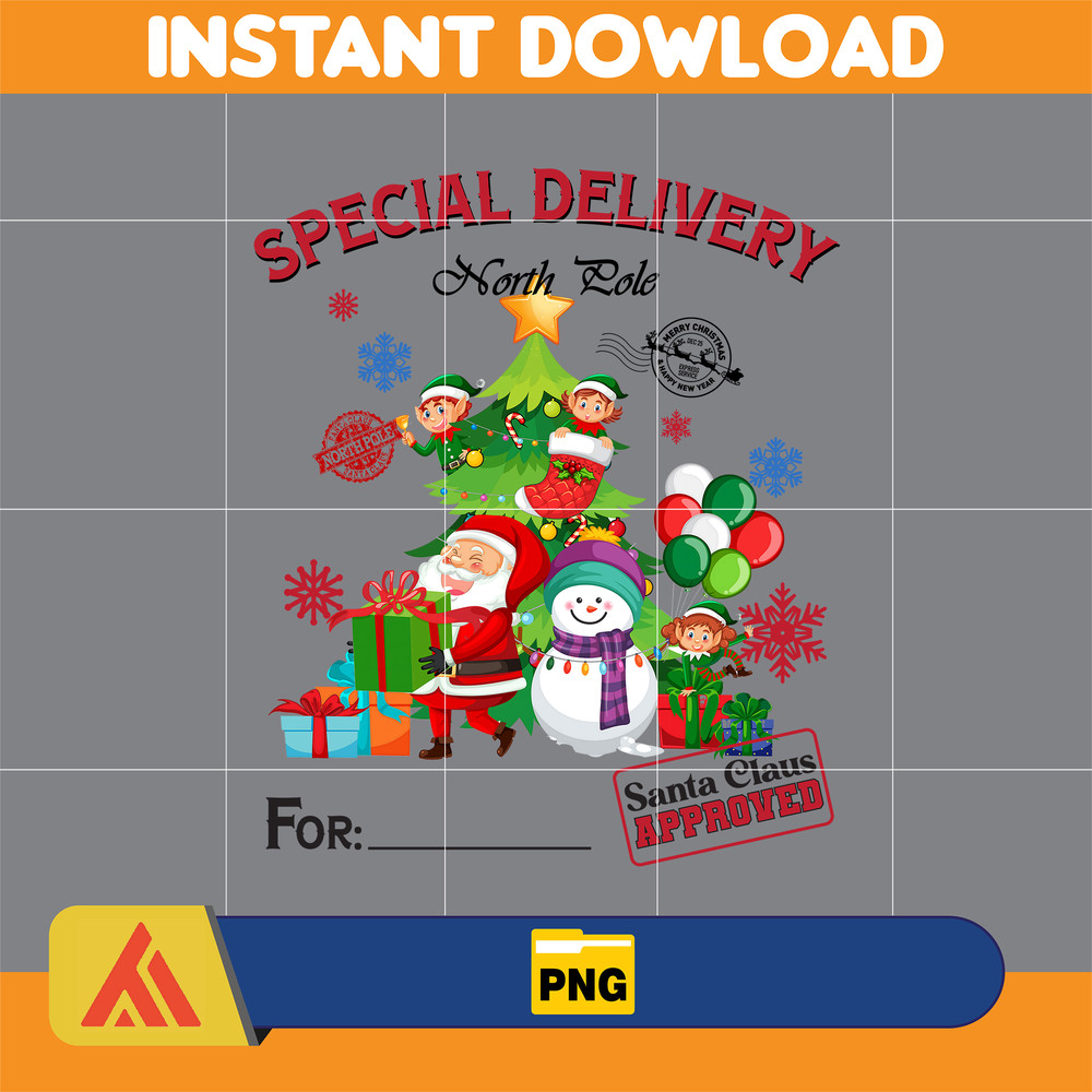 CUSTOM Pink Santa Sack Cartoon Funny Christmas Png, Xmas Tote Bag Png, Pink Christmas Png, Santa Claus Png, Add Kids Name Png (9).jpg