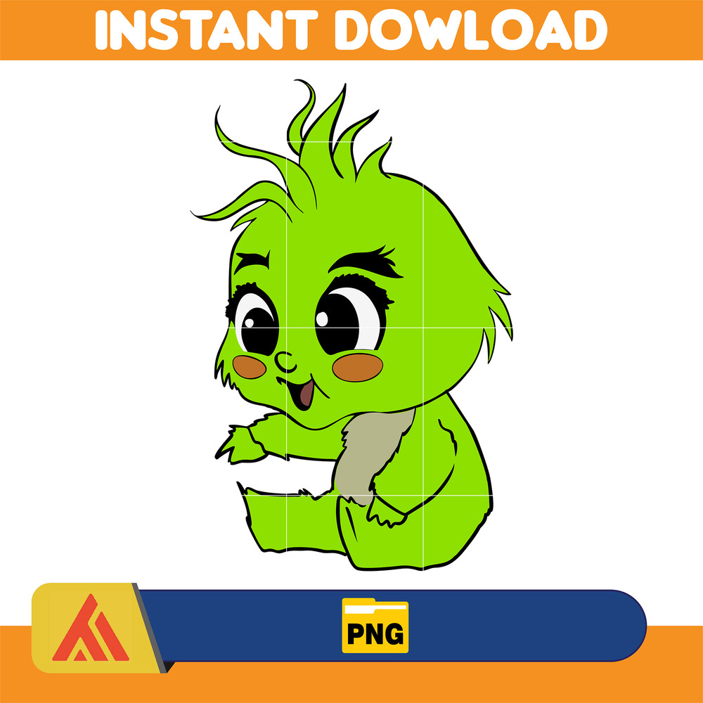 cute baby Grinchy Png, UNIQUE Designs, Grinchy baby Png, Grinch Christmas Png, Files for Cricut & Silhouette Digital File (16).jpg