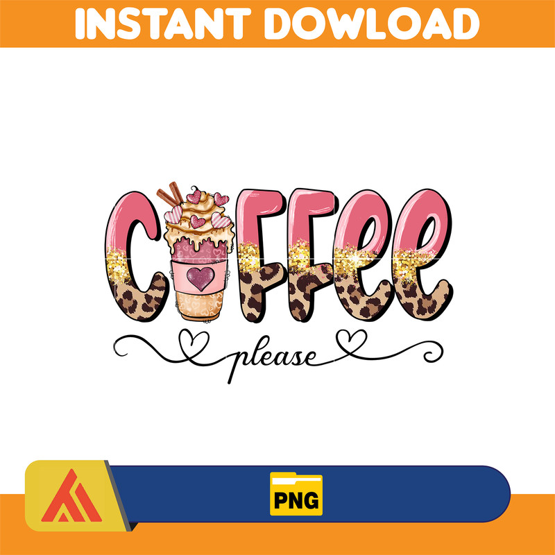 Valentine Coffee Png, Valentine Coffee Png, Valentine Drinks Png, Latte Drink Png, XOXO Png, Coffee Lover (19).jpg