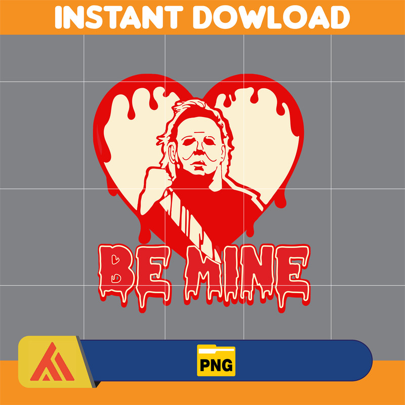 Horror Valentine Png, Valentine Killer Story Png, Be My Valentine Png, Be Mine Character Movie Png, Digital File (15).jpg