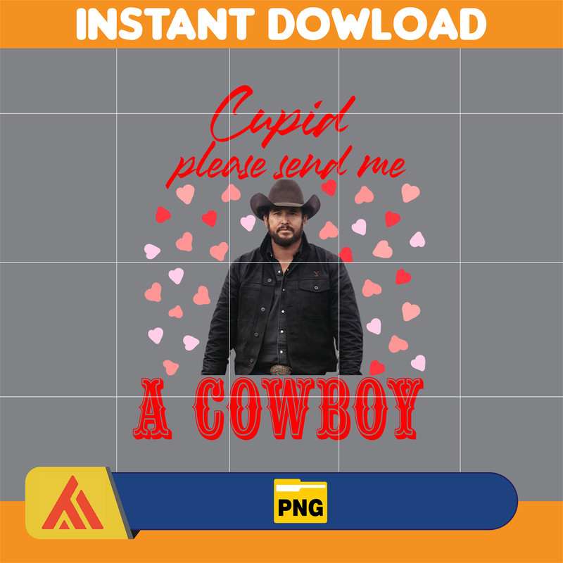 Yellowstone Valentines Sublimation Design, Western Valentine Png, Valentine's Day Png, Instant Dowload (16).jpg