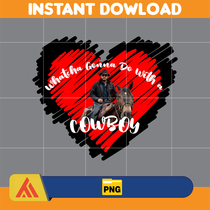 Yellowstone Valentines Sublimation Design, Western Valentine Png, Valentine's Day Png, Instant Dowload (17).jpg