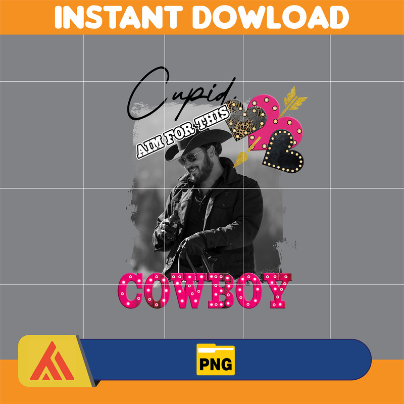 Yellowstone Valentines Sublimation Design, Western Valentine Png, Valentine's Day Png, Instant Dowload (19).jpg