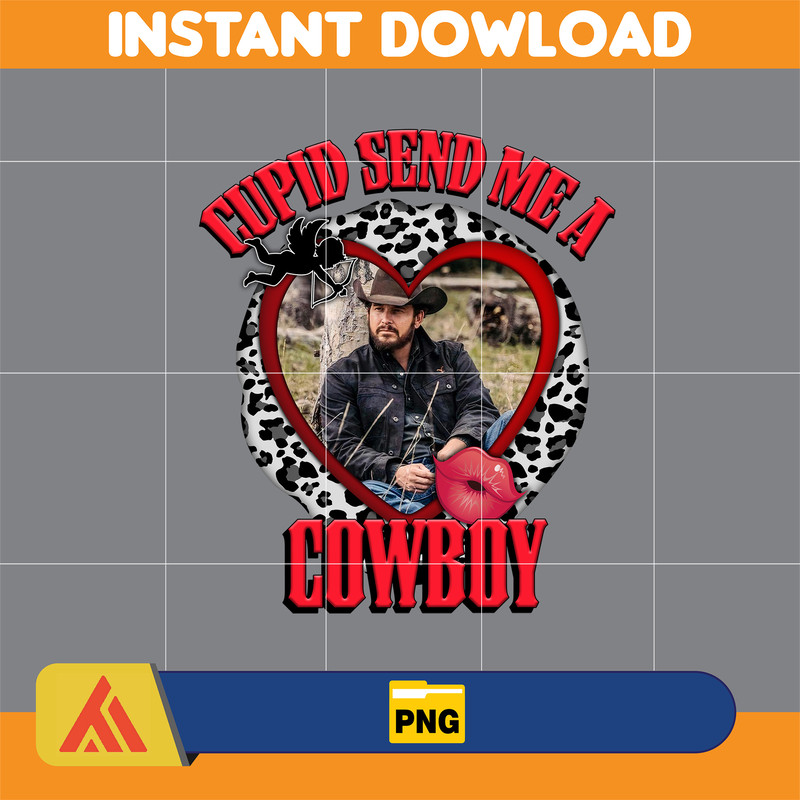 Yellowstone Valentines Sublimation Design, Western Valentine Png, Valentine's Day Png, Instant Dowload (5).jpg