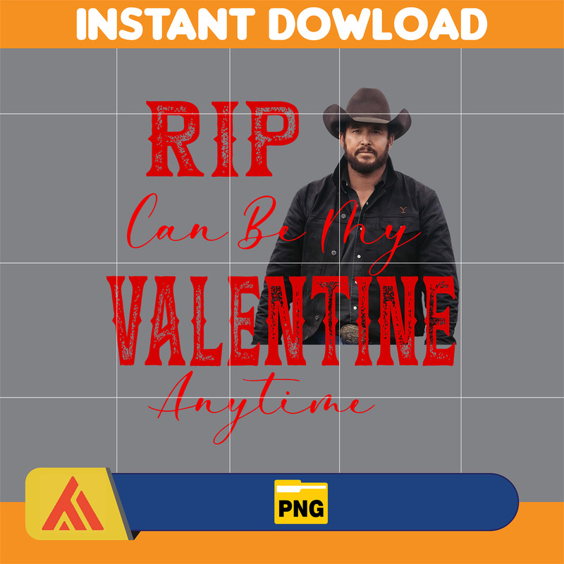 Yellowstone Valentines Sublimation Design, Western Valentine Png, Valentine's Day Png, Instant Dowload (8).jpg
