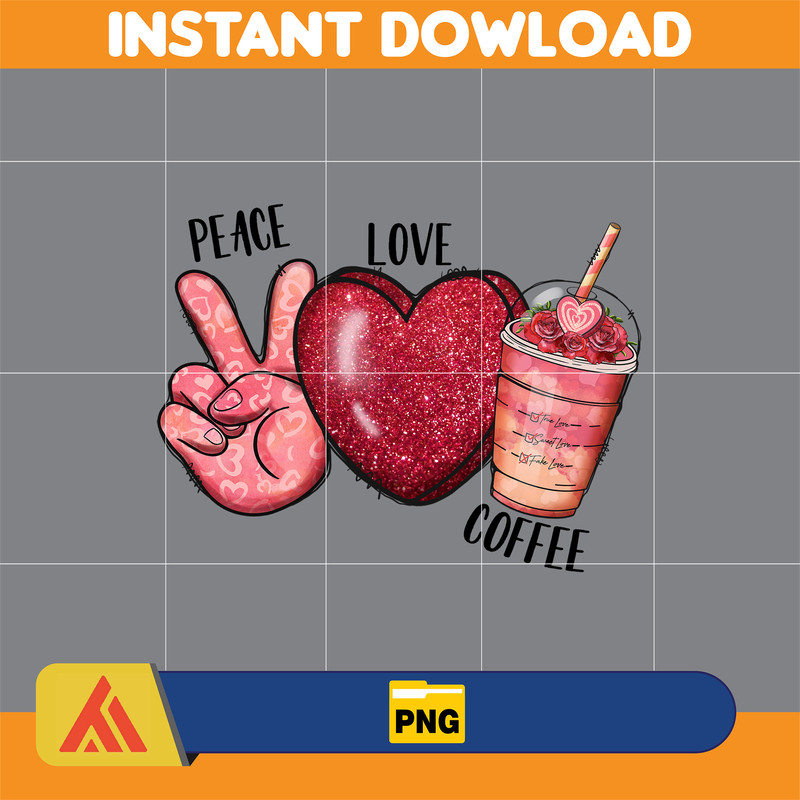 Valentine Coffee Png, Valentine Coffee Png, Valentine Drinks Png, Latte Drink Png, XOXO Png, Coffee Lover, Valentine Sublimation (15).jpg