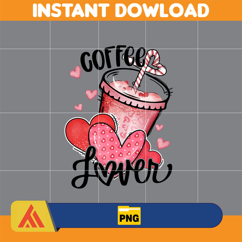 Valentine Coffee Png, Valentine Coffee Png, Valentine Drinks Png, Latte Drink Png, XOXO Png, Coffee Lover, Valentine Sublimation (19).jpg