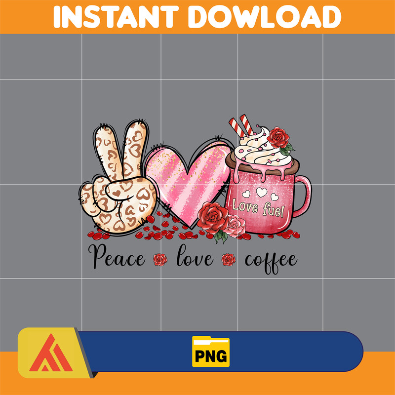 Valentine Coffee Png, Valentine Coffee Png, Valentine Drinks Png, Latte Drink Png, XOXO Png, Coffee Lover, Valentine Sublimation (10).jpg