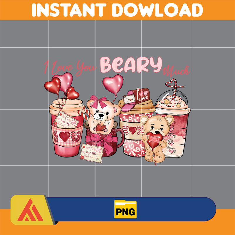 Valentine Coffee Png, Valentine Coffee Png, Valentine Drinks Png, Latte Drink Png, XOXO Png, Coffee Lover, Valentine Sublimation (12).jpg