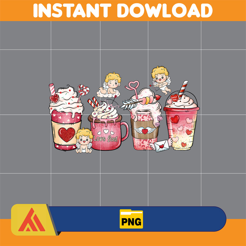 Valentine Coffee Png, Valentine Coffee Png, Valentine Drinks Png, Latte Drink Png, XOXO Png, Coffee Lover, Valentine Sublimation (14).jpg
