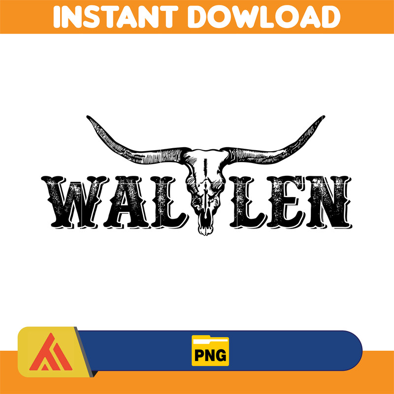 Country Western Png, Country Music Png, Retro Bull Skull Png, Wallen Bull Skull Png, Cowboy Design, Png Files High Quality (21).jpg
