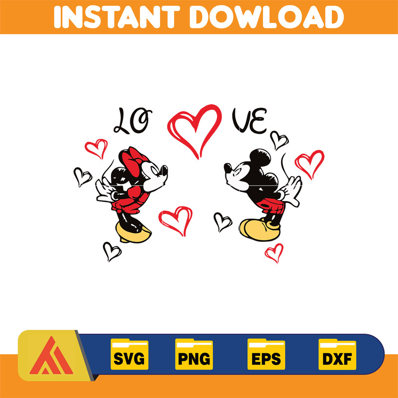 Designs Cartoon Valentine Svg, Be My Valentine Svg, Mouse And Friend Character Movie Svg (14).jpg