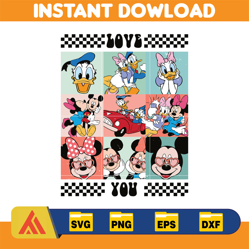 Designs Cartoon Valentine Svg, Be My Valentine Svg, Mouse And Friend Character Movie Svg (17).jpg