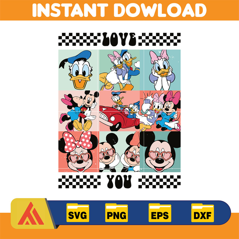 Designs Cartoon Valentine Svg, Be My Valentine Svg, Mouse And Friend Character Movie Svg (17).jpg