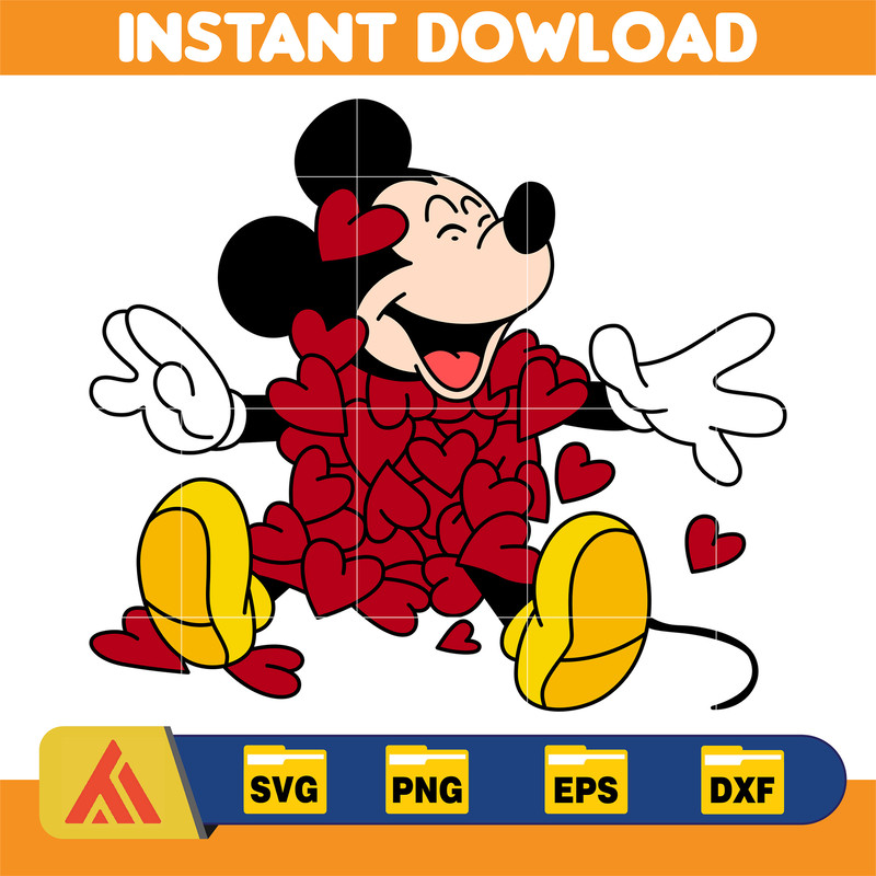 Designs Cartoon Valentine Svg, Be My Valentine Svg, Mouse And Friend Character Movie Svg (2).jpg