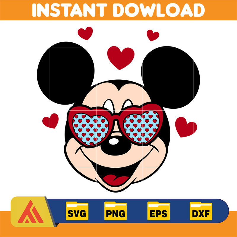 Designs Cartoon Valentine Svg, Be My Valentine Svg, Mouse And Friend Character Movie Svg (30).jpg