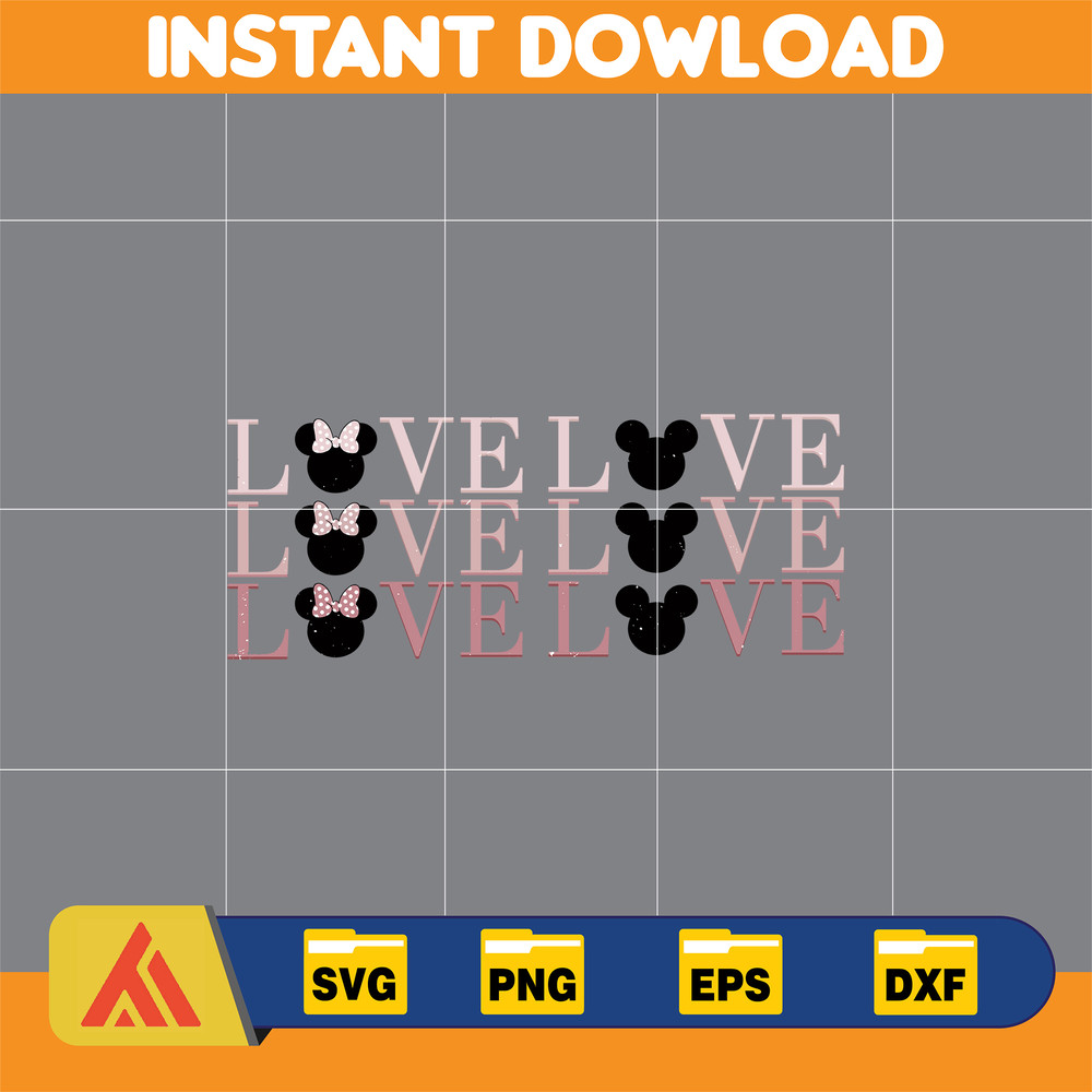 Designs Cartoon Valentine Svg, Be My Valentine Svg, Mouse And Friend Character Movie Svg (33).jpg