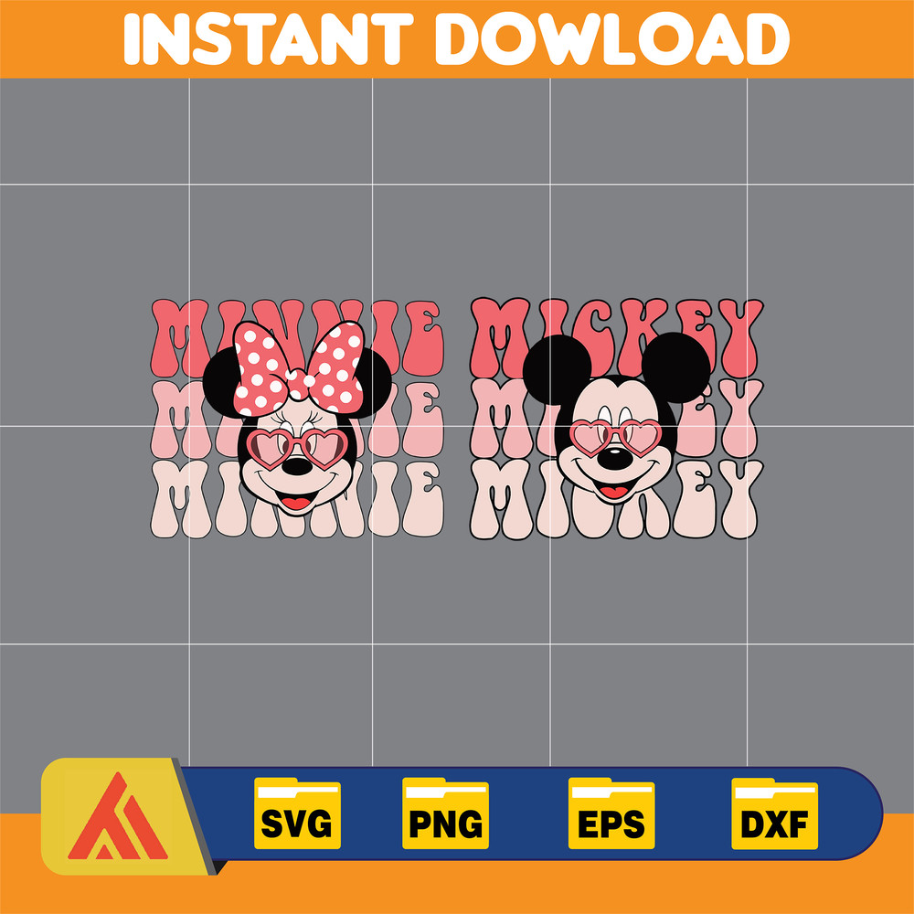 Designs Cartoon Valentine Svg, Be My Valentine Svg, Mouse And Friend Character Movie Svg (42).jpg