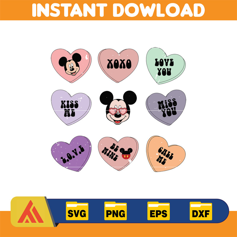 Designs Cartoon Valentine Svg, Be My Valentine Svg, Mouse And Friend Character Movie Svg (50).jpg