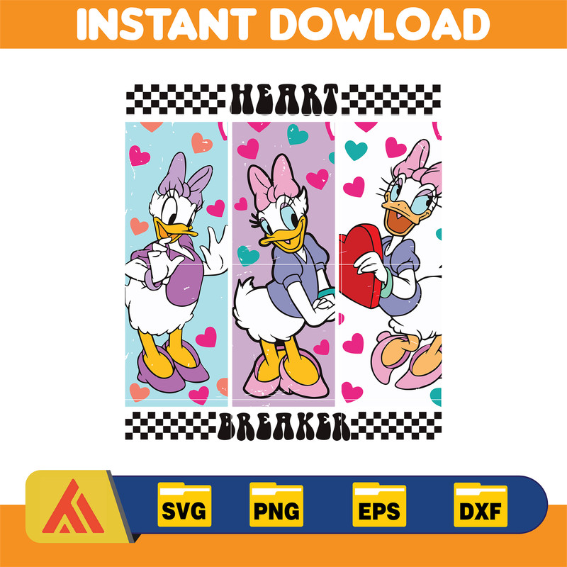 Designs Cartoon Valentine Svg, Be My Valentine Svg, Mouse And Friend Character Movie Svg (9).jpg