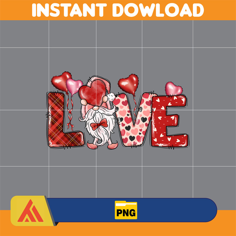 Valentines Day Gnomes Png Sublimation Design, Valentine's Day Gnome Png, Valentines Day Png, Gnome with Heart Png, Love Gnomes Png (1).jpg