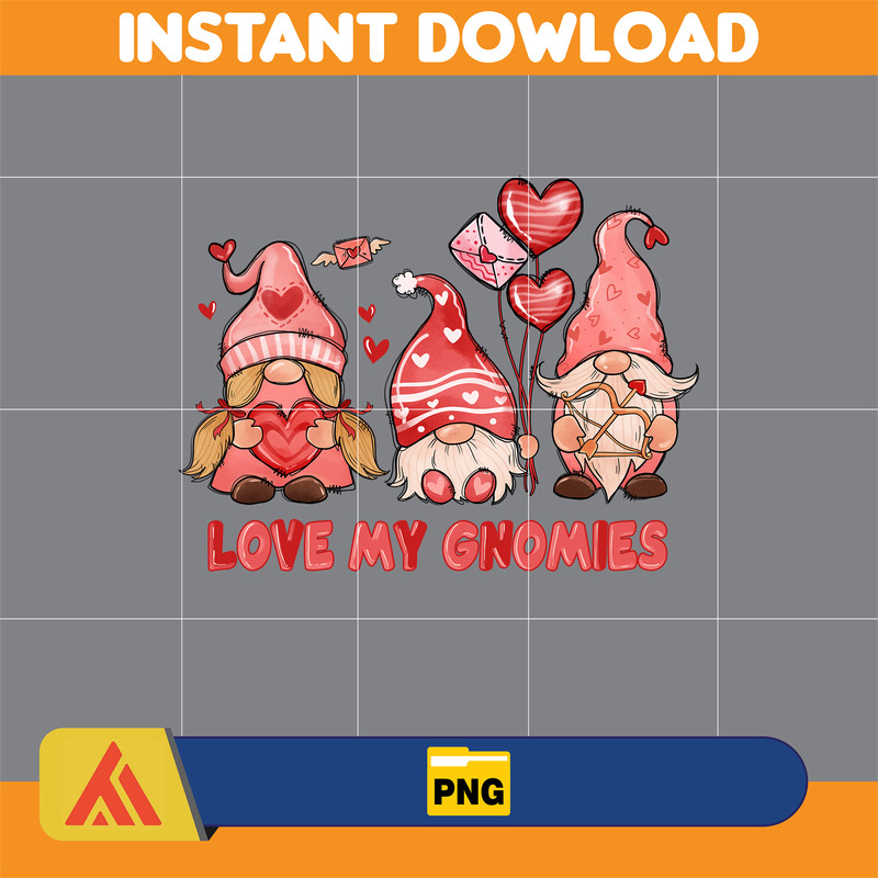 Valentines Day Gnomes Png Sublimation Design, Valentine's Day Gnome Png, Valentines Day Png, Gnome with Heart Png, Love Gnomes Png (14).jpg