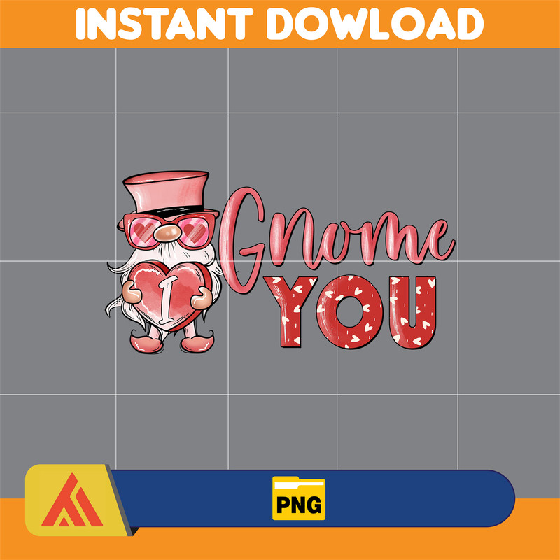 Valentines Day Gnomes Png Sublimation Design, Valentine's Day Gnome Png, Valentines Day Png, Gnome with Heart Png, Love Gnomes Png (15).jpg
