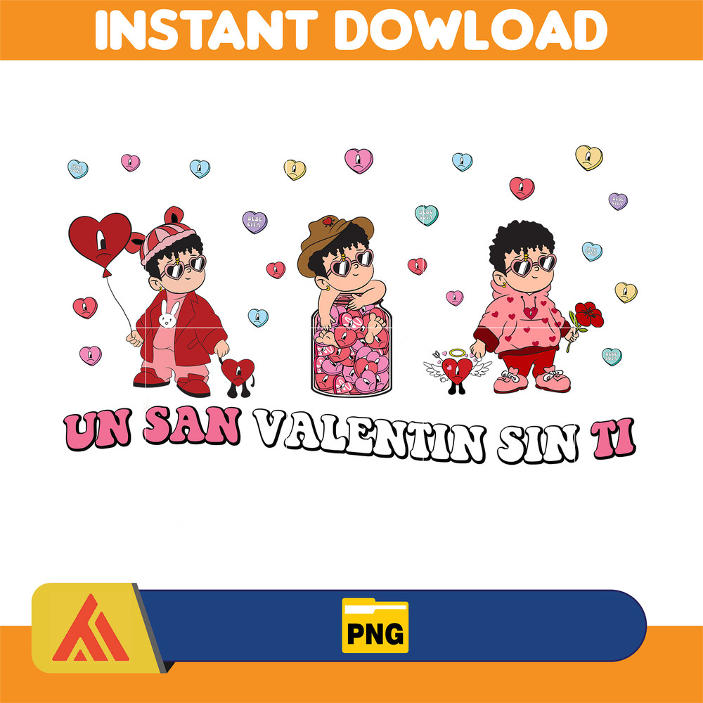 Bad Bunny Valentines Day Png, Benito Png, Un Valentina Sin Ti, Bad Bunny Png, Cricut Png, Valentine's Day Png (24).jpg